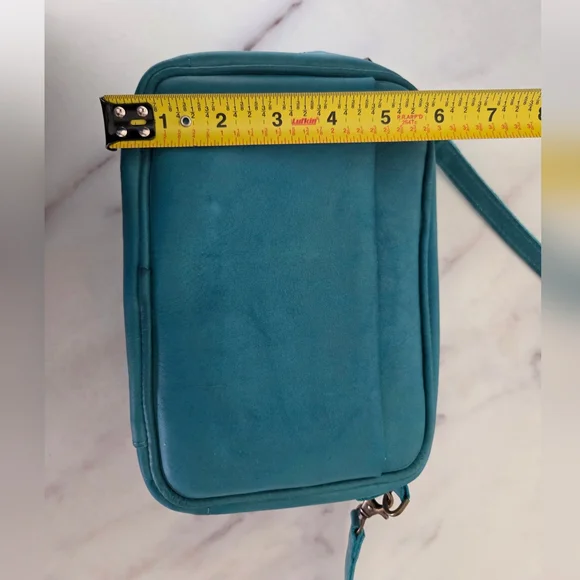 Noonday Collection Camera Bag Purse Cross Body, Leather - Picture 7 of 10